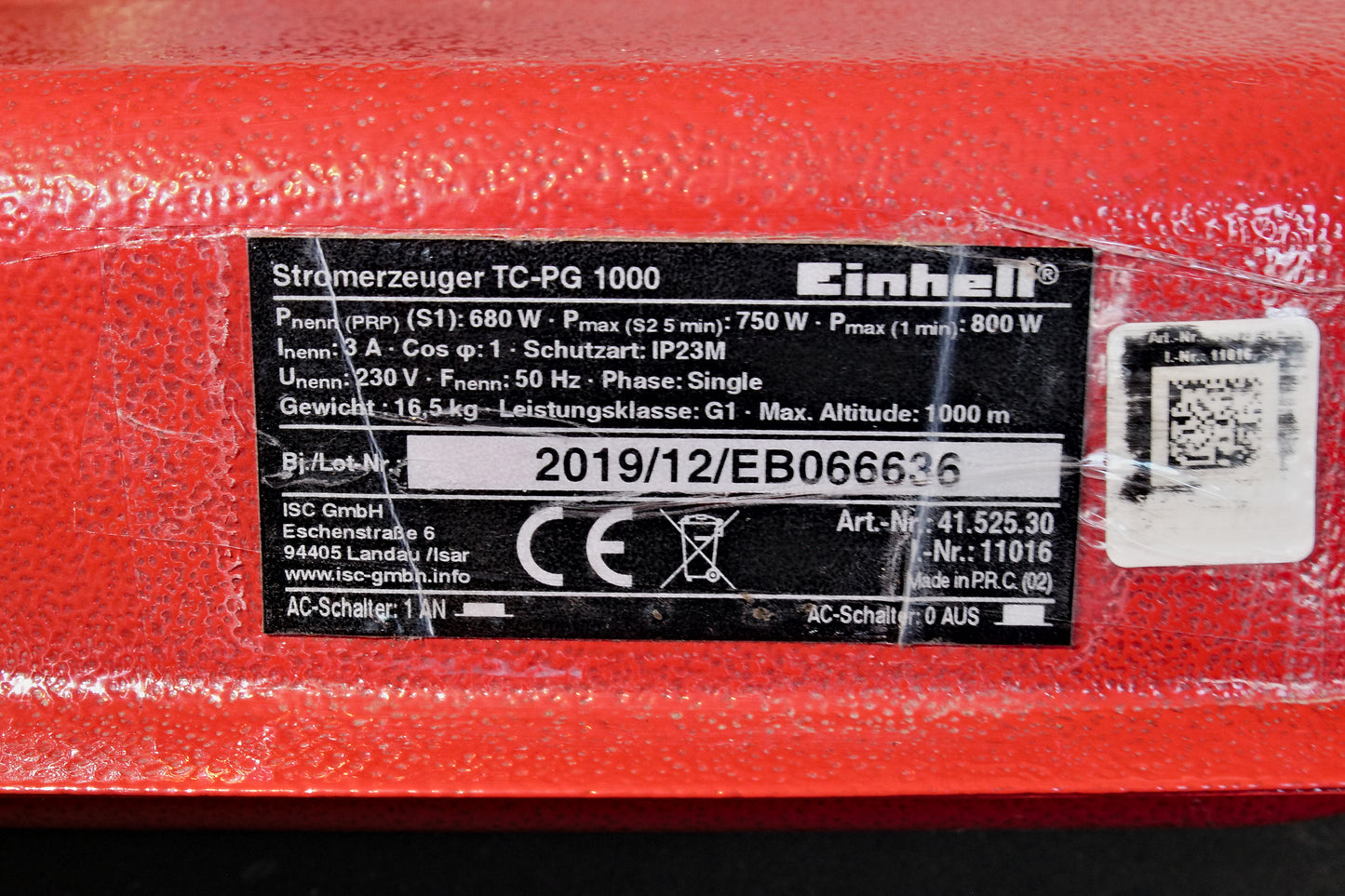Notstromaggregat Einhell TC-PG 35/E5
